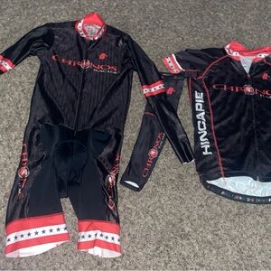 Hincapie Chronos Racing cycling skinsuit and jersey set Size Small